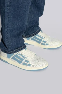 Amiri NIEBIESKI Buty sportowe `Crystal Skel Top Low`