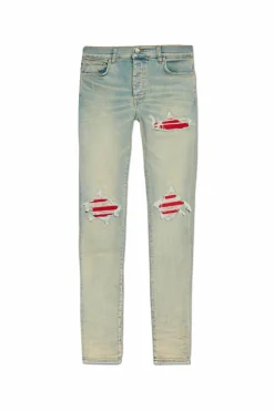 Amiri NIEBIESKI Jeansy typu `skinny`