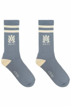 Amiri NIEBIESKI Skarpety z logo