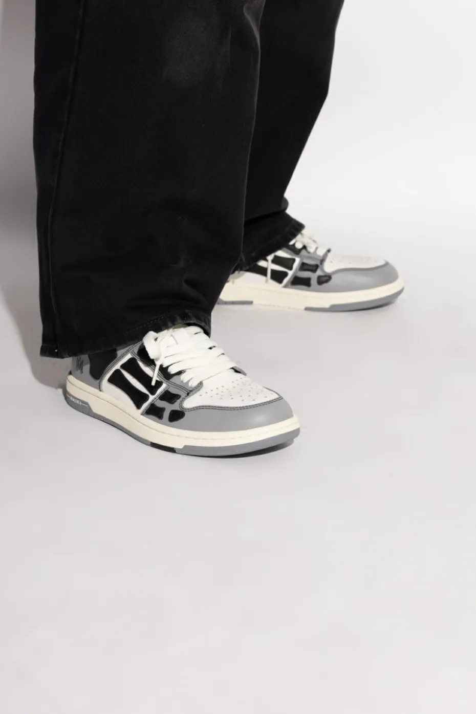 Amiri SZARY Buty sportowe `Varsity Skel Top`