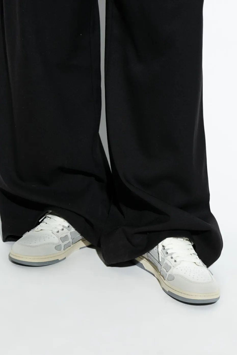 Amiri SZARY Buty sportowe `Crystal Suede Skel Top`