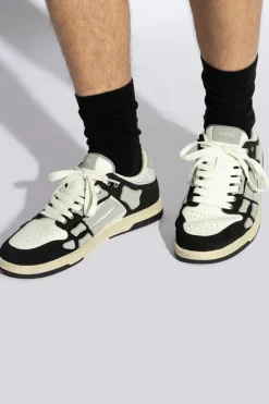 Amiri SZARY Buty sportowe `Crystal Skel Top Low`
