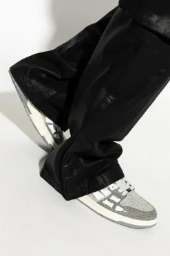 Amiri SZARY Buty sportowe `Crystal Skel Top Low`