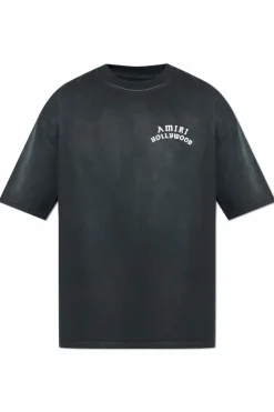 Amiri SZARY T-shirt z logo