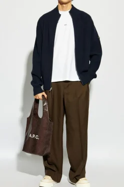 A.P.C. BIAŁY T-shirt `Boxy`
