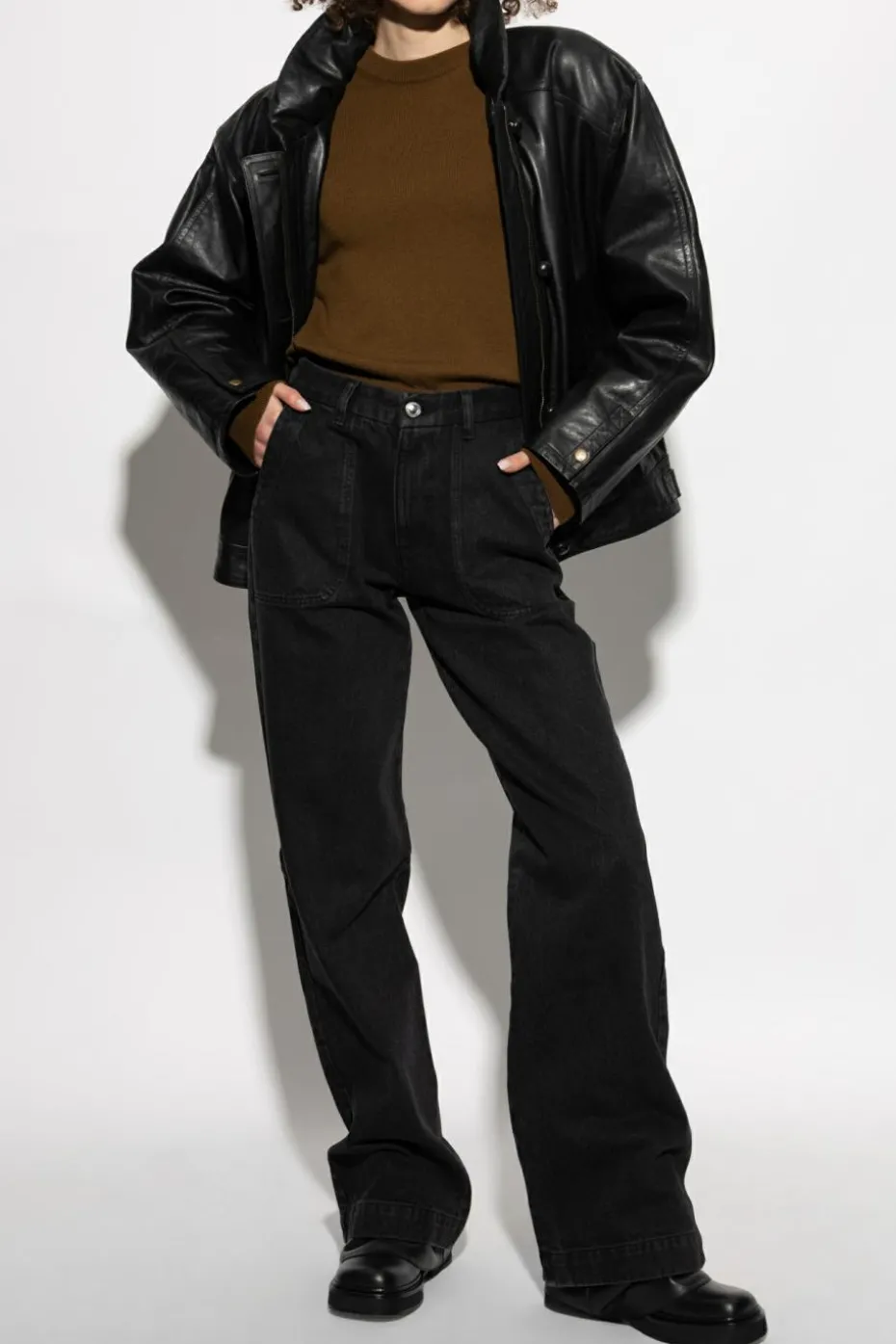 A.P.C. CZARNY Jeansy `Seaside`