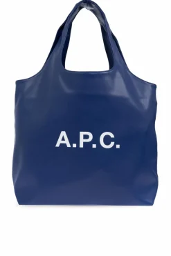 A.P.C. GRANATOWY Torba typu `shopper`
