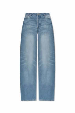 A.P.C. NIEBIESKI Jeansy `Elisabeth`