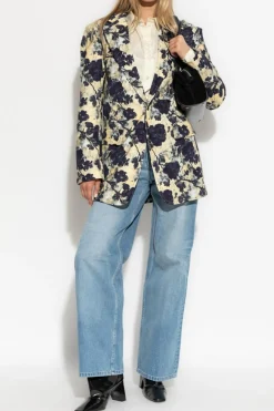 A.P.C. NIEBIESKI Jeansy `Elisabeth`