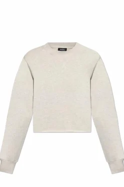 A.P.C. SZARY Bluza `Label`