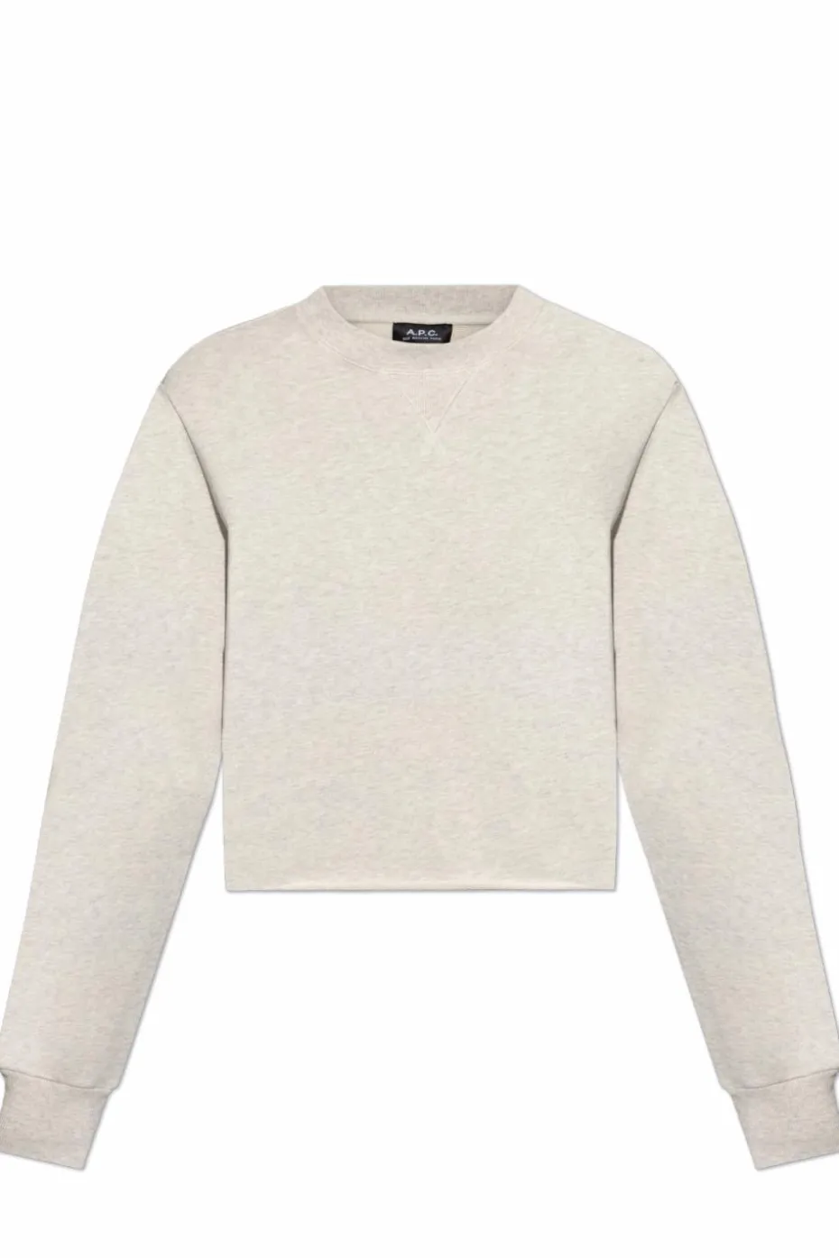 A.P.C. SZARY Bluza `Label`