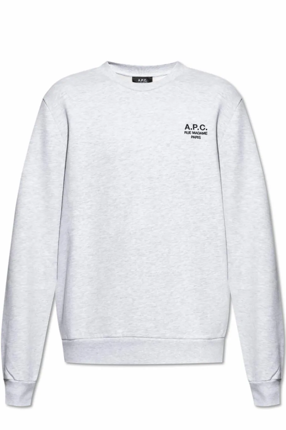 A.P.C. SZARY Bluza z wyszytym logo