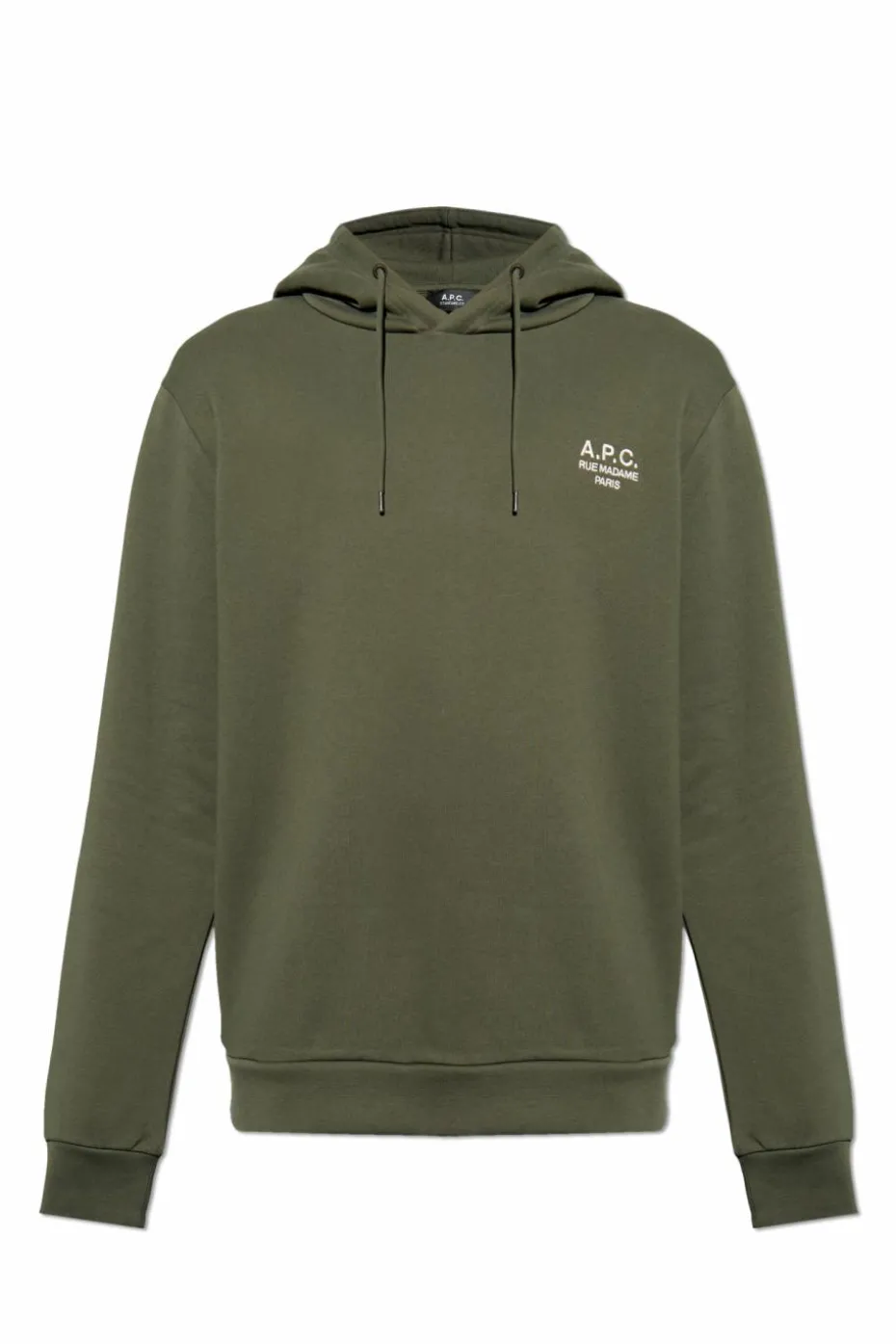 A.P.C. ZIELONY Bluza z kapturem