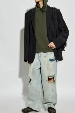 A.P.C. ZIELONY Bluza z kapturem