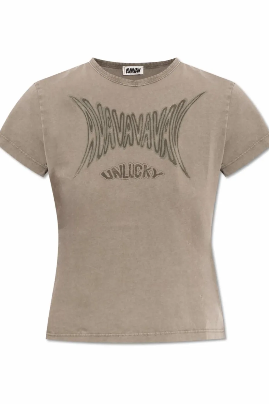 AVAVAV beżowy T-shirt z logo