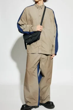 Balenciaga beżowy Koszula z kieszeniami