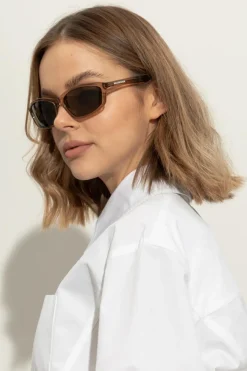 Balenciaga beżowy Okulary przeciwsłoneczne