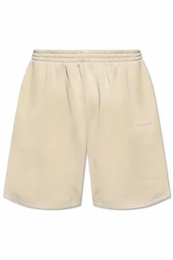 Balenciaga beżowy Szorty z logo