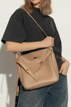 Balenciaga beżowy Torba na ramię `Bel Air Small`