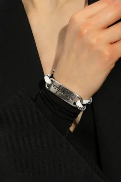 Balenciaga BIAŁY Bransoleta z logo