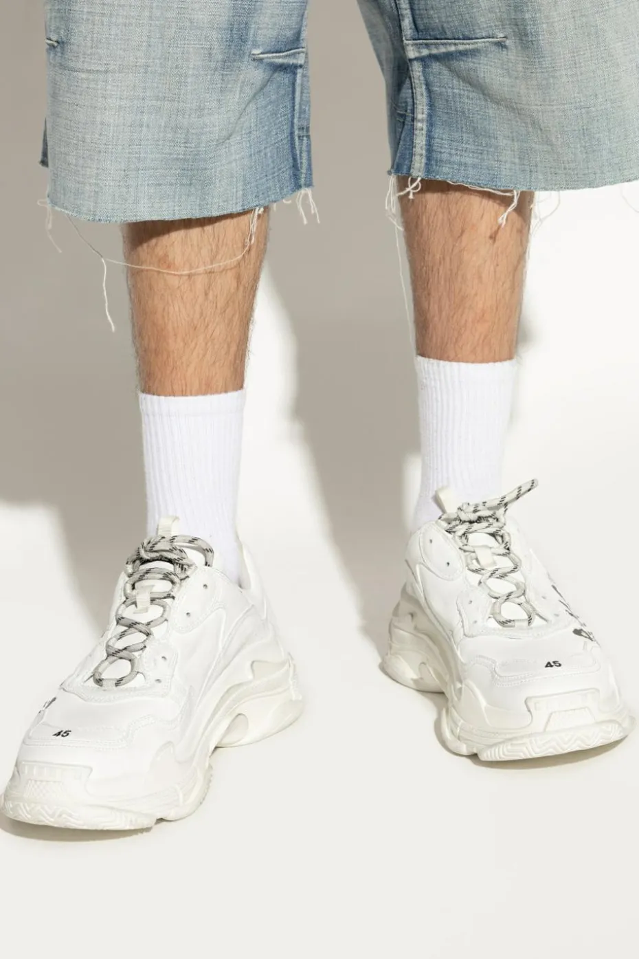 Balenciaga BIAŁY Buty sportowe `TRIPLES S`