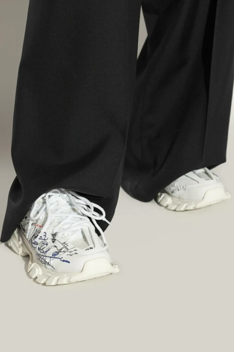 Balenciaga BIAŁY Buty sportowe `Track Autographe`
