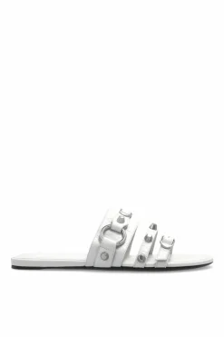 Balenciaga BIAŁY Klapki `City`