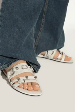 Balenciaga BIAŁY Klapki `City`