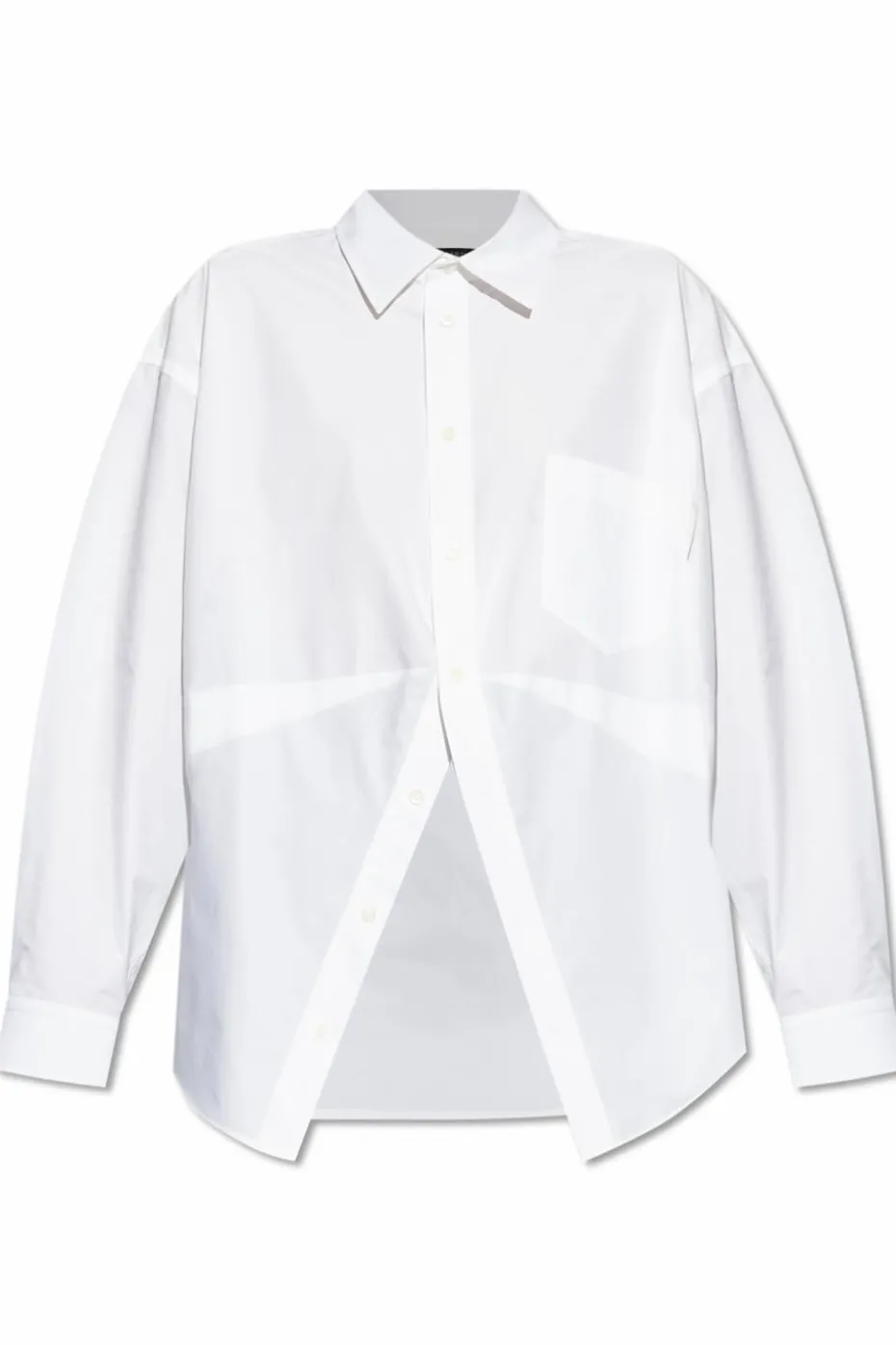 Balenciaga BIAŁY Koszula z kieszenią