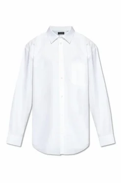 Balenciaga BIAŁY Koszula z logo