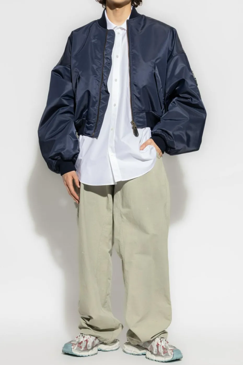 Balenciaga BIAŁY Koszula z logo