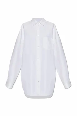 Balenciaga BIAŁY Koszula typu `oversize` z kieszeniami