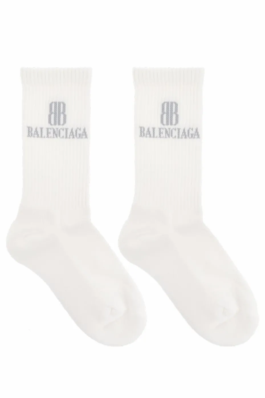 Balenciaga BIAŁY Skarpety z logo