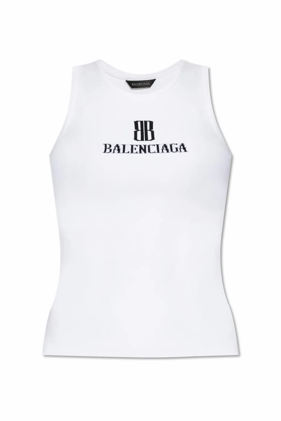 Balenciaga BIAŁY Top z logo
