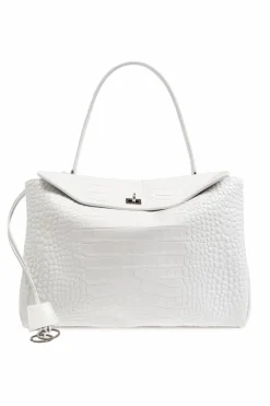 Balenciaga BIAŁY Torba na ramię `Rodeo Top`
