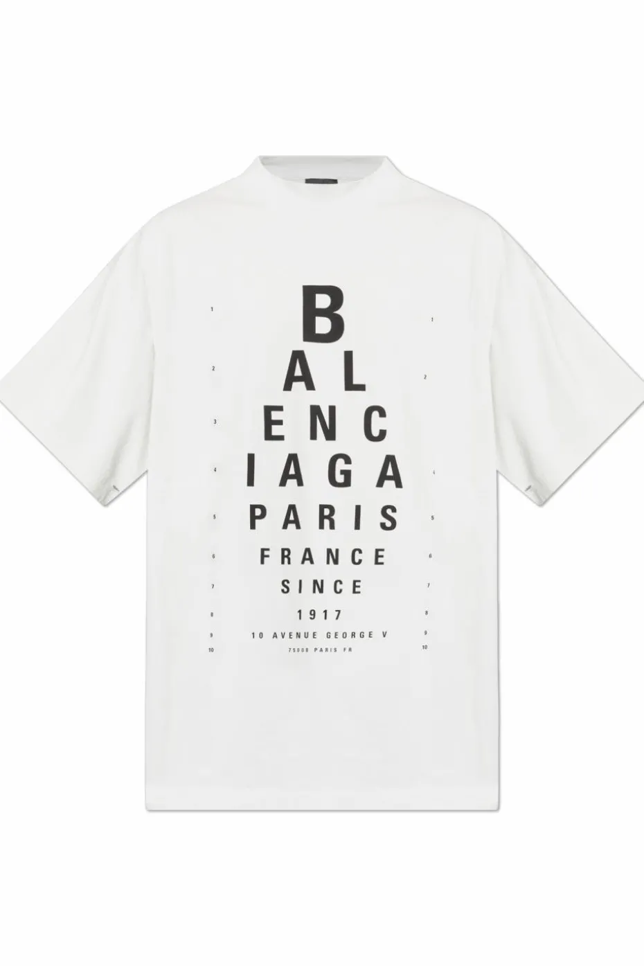 Balenciaga BIAŁY T-shirt z logo