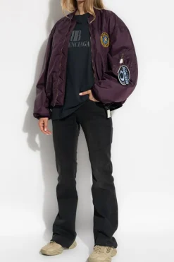 Balenciaga BORDO Kurtka typu `bomberka`