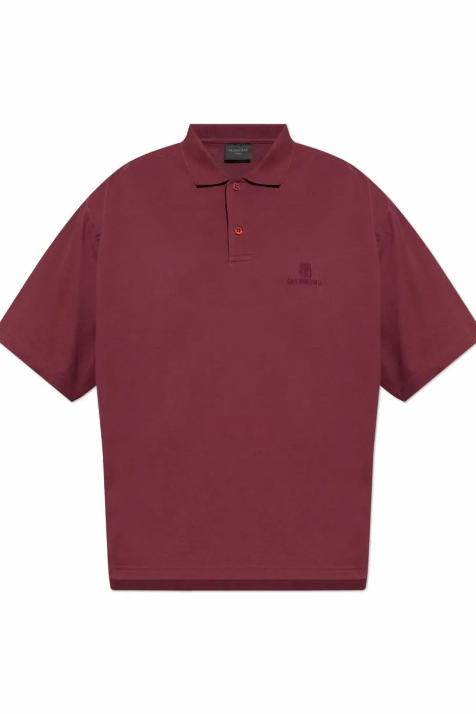Balenciaga BORDO Polo z wyszytym logo