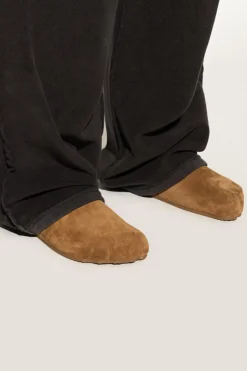 Balenciaga BRĄZOWY Klapki `Sunday`