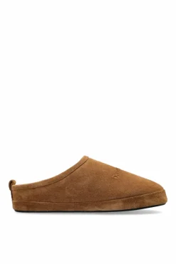 Balenciaga BRĄZOWY Klapki `Alaska`