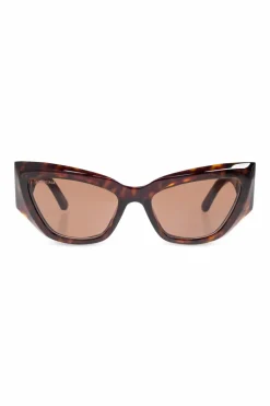 Balenciaga BRĄZOWY Okulary przeciwsłoneczne