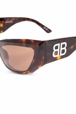 Balenciaga BRĄZOWY Okulary przeciwsłoneczne