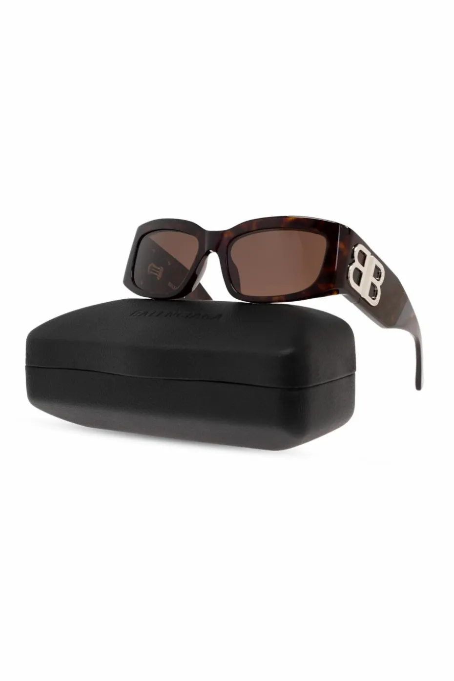 Balenciaga BRĄZOWY Okulary przeciwsłoneczne