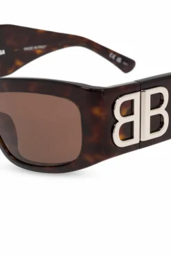 Balenciaga BRĄZOWY Okulary przeciwsłoneczne