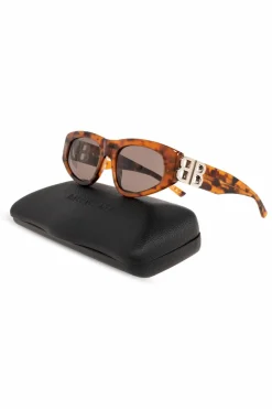 Balenciaga BRĄZOWY Okulary przeciwsłoneczne ‘Dynasty’