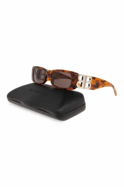 Balenciaga BRĄZOWY Okulary przeciwsłoneczne ‘Dynasty’