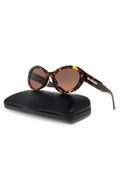 Balenciaga BRĄZOWY Okulary przeciwsłoneczne