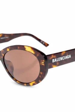 Balenciaga BRĄZOWY Okulary przeciwsłoneczne