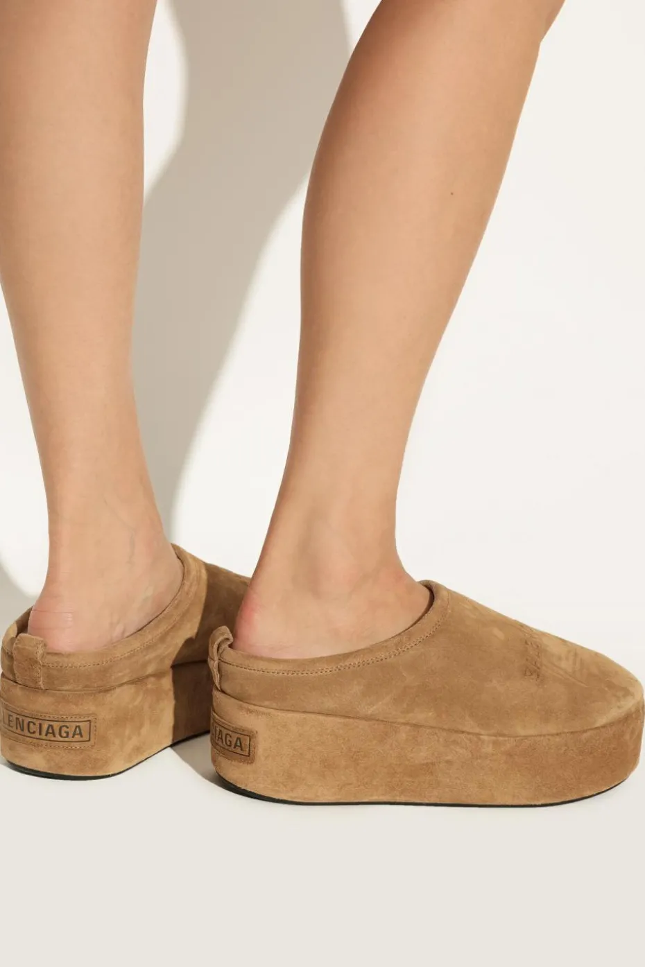 Balenciaga BRĄZOWY Skórzane buty