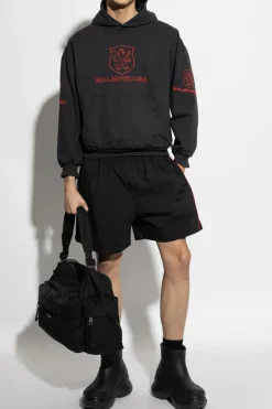 Balenciaga CZARNY Bluza z efektem zagniecenia